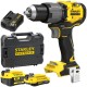 Wiertarko-wkrętarka udarowa 18V 80Nm 1x 2Ah 1x 4Ah Stanley V20 SFMCD726MDT