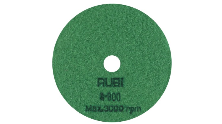 RUBI 62974 tarcza diamentowa do polerowania na sucho 100 mm gradacja 800