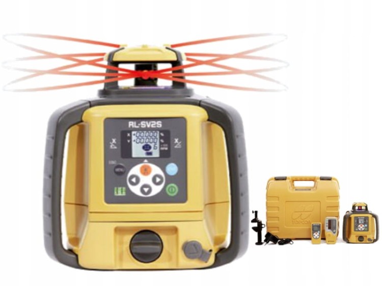 TOPCON RL-SV2S niwelator obrotowy laserowy + czujnik laserowy RD600 DIGITAL