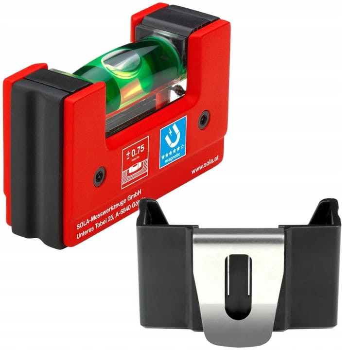 SOLA GO! MAGNETIC CLIP poziomica kompaktowa z klipem