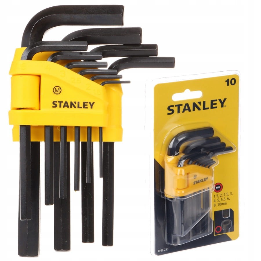 STANLEY 69-253 Zestaw kluczy imbusowych 10szt