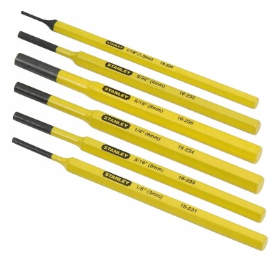 STANLEY 4-18-226 Zestaw wybijaków 3,2mm 6szt.