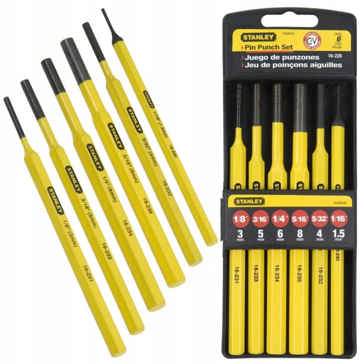 STANLEY 4-18-226 Zestaw punktaków 3,2mm 6szt.