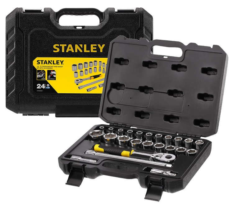 STANLEY STMT82830-1 Zestaw kluczy nasadowych 1/2'' 24el w walizce