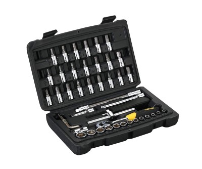 STANLEY STMT82672-0  Zestaw kluczy i nasadek 1/4" + bity