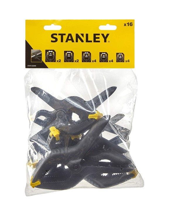 STANLEY 83-094 Zestaw zacisków 19-75mm 16szt.