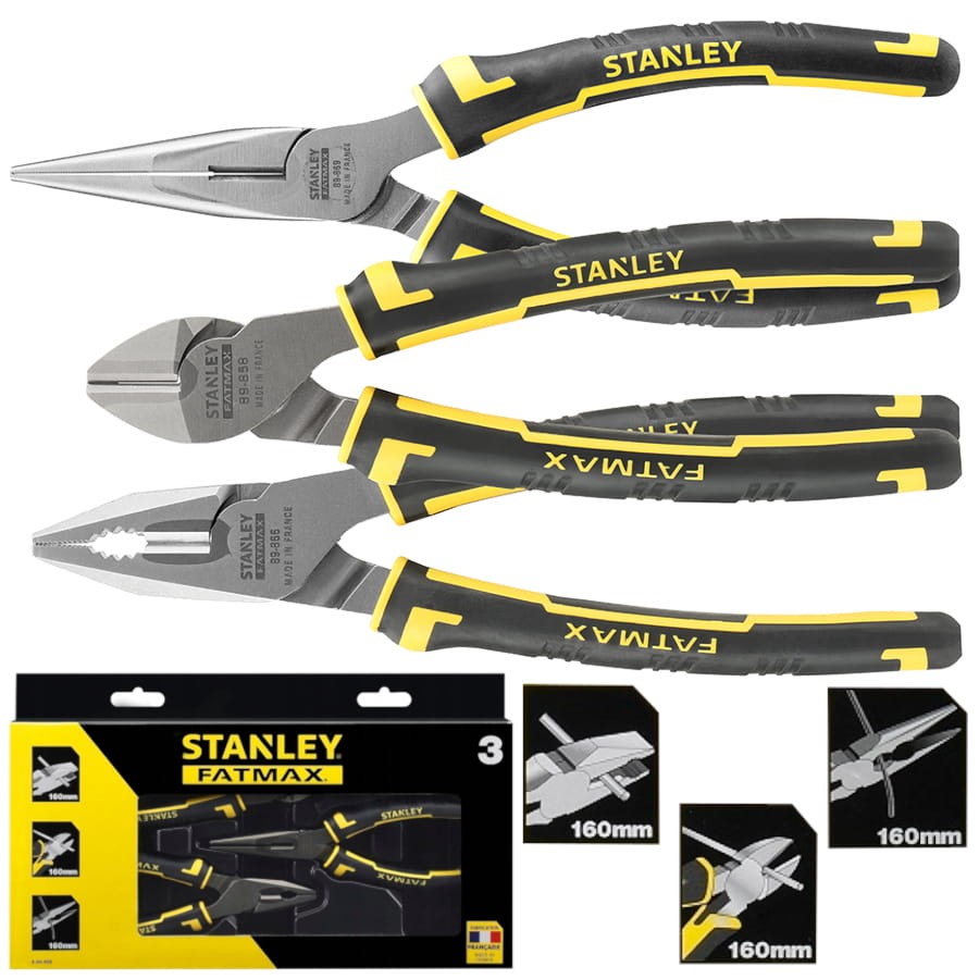 STANLEY 84-488 Zestaw szczypiec kombinerek MaxSteel
