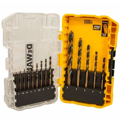DEWALT DT70727 Wiertła HSS-G 14szt Black Gold do drewna i metalu