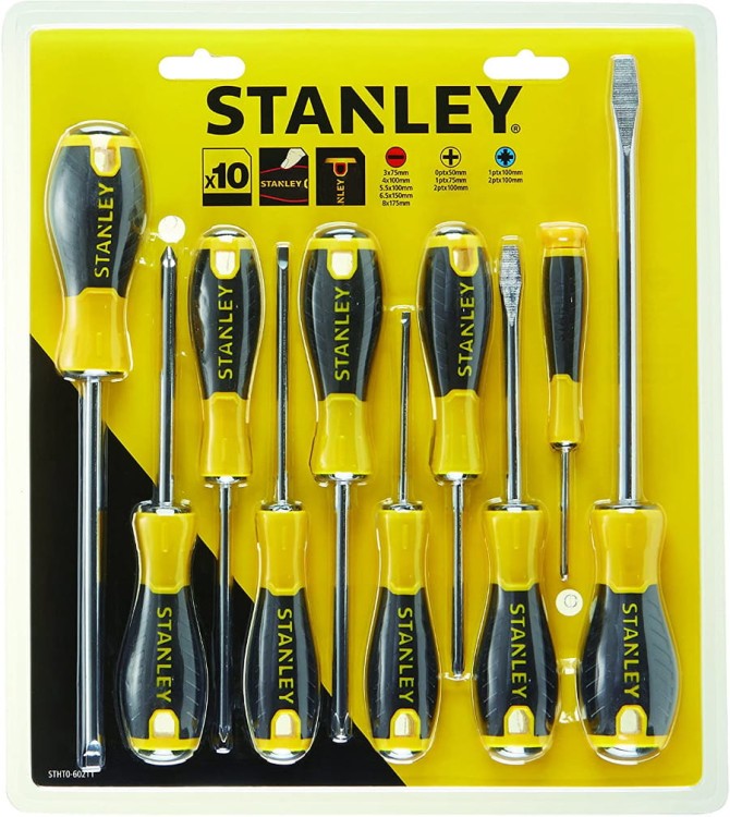 STANLEY Zestaw wkrętaków essential 10szt