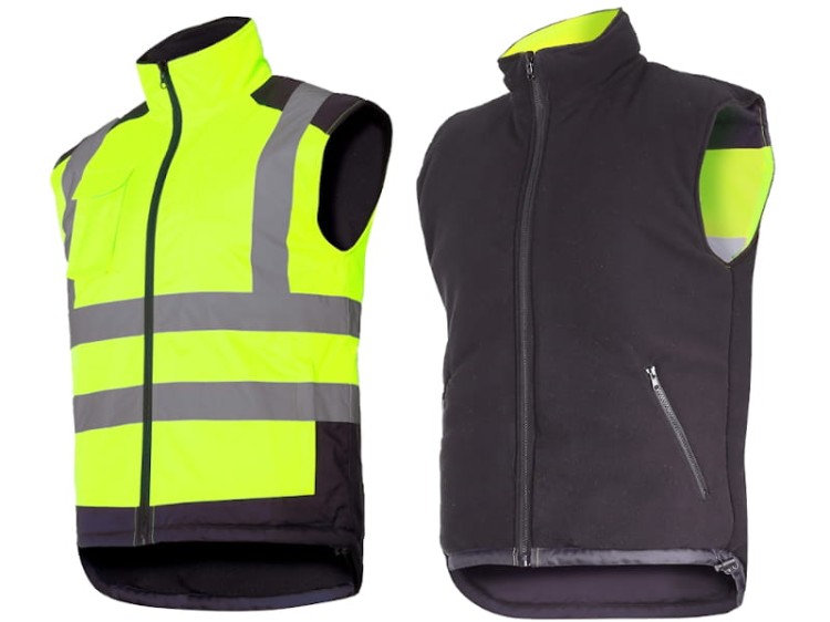 LAHTI PRO  Kamizelka dwustronna odblaskowa ocieplana 3XL