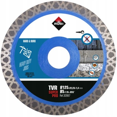 RUBI 30987 TVR 125mm Tarcza diamentowa turbo viper