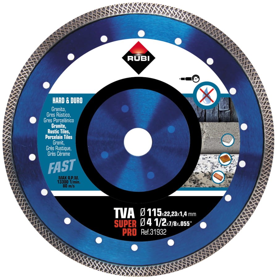 RUBI TVA 115 SUPERPRO tarcza diamentowa na sucho