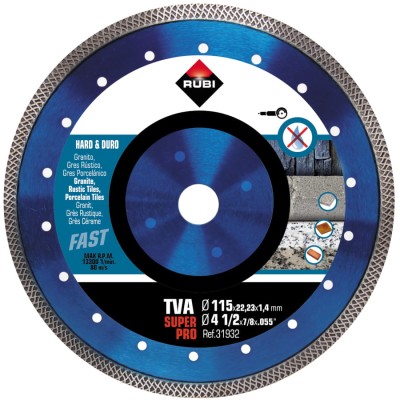 RUBI TVA 115 SUPERPRO tarcza diamentowa na sucho
