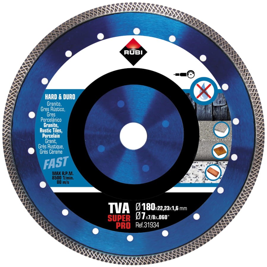 RUBI TVA 180 SUPERPRO tarcza diamentowa na sucho