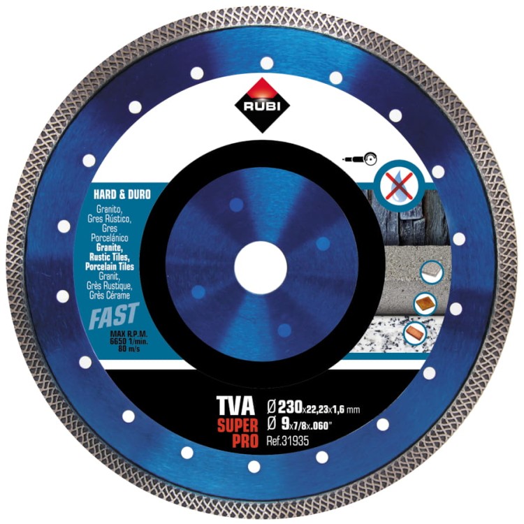 RUBI TVA 230 superpro tarcza diamentowa na sucho