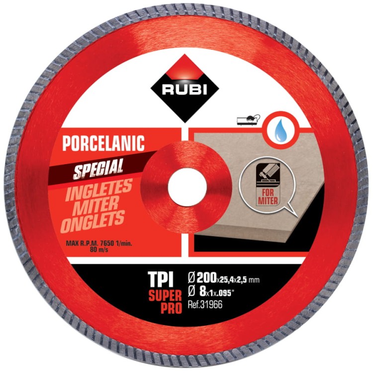 RUBI TPI 200 SUPERPRO tarcza diamentowa na mokro
