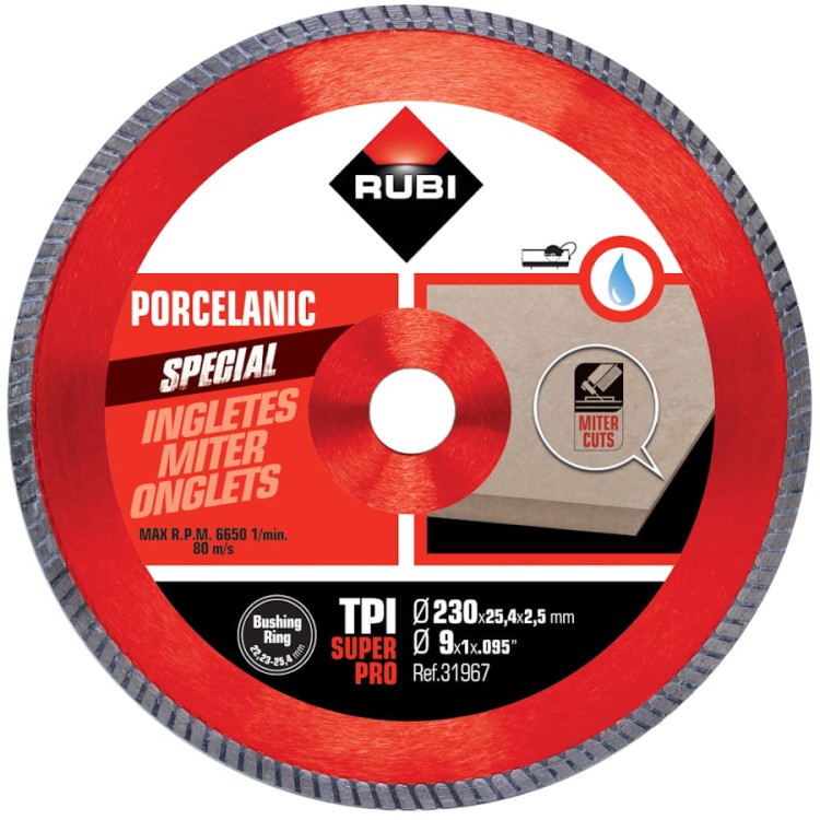 RUBI TPI 230 SUPERPRO tarcza diamentowa na mokro