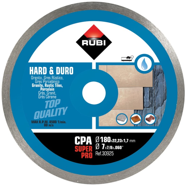 RUBI CPA 180 SUPERPRO tarcza diamentowa na mokro
