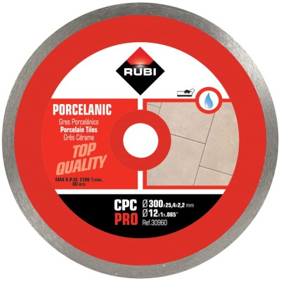 RUBI 30960 CPC 300mm pro tarcza do cięcia ceramiki gresu