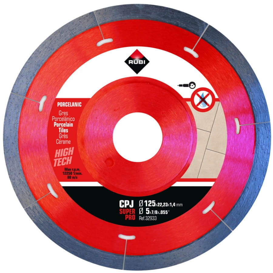 RUBI CPJ 125 SUPERPRO Tarcza diamentowa do cięcia gresu 125mm