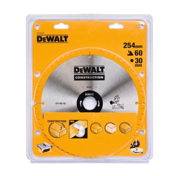 DEWALT Tarcza pilarska do drewna 254mm 60T opakowanie