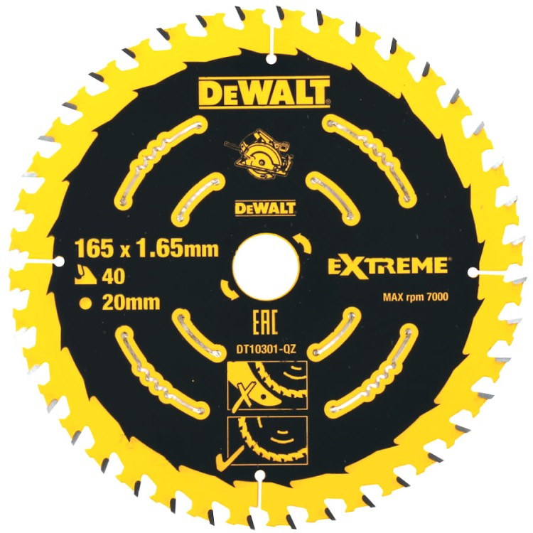 DEWALT DT10301 tarcza do drewna piła 165mm
