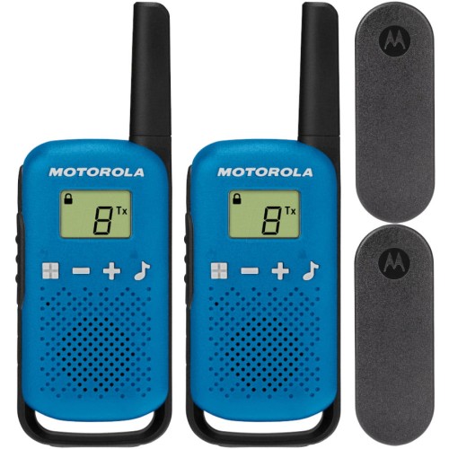 MOTOROLA T42 Krótkofalówki Walkie Talkie niebieskie 2szt.