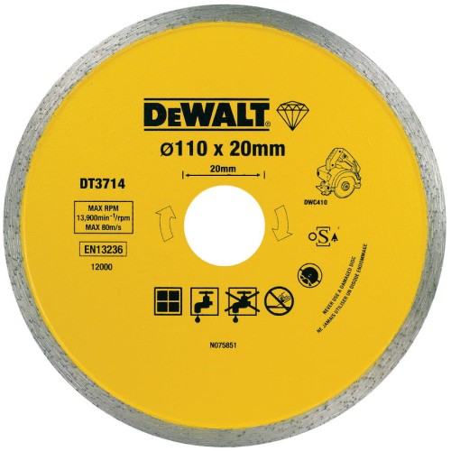 DEWALT DT3714 tarcza diamentowa 110 mm
