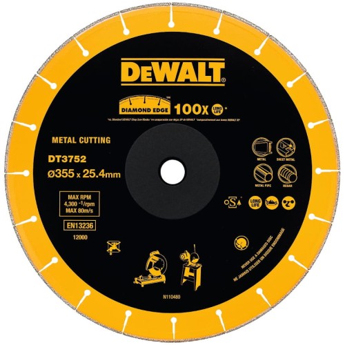 DEWALT DT3752 tarcza diamentowa do metalu 355 mm