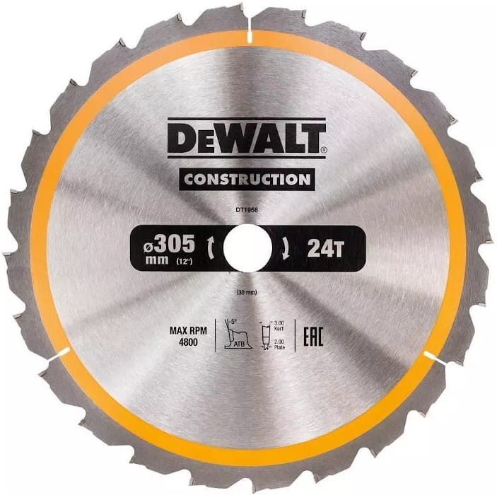 DEWALT DT1964 Tarcze pilarskie do drewna
