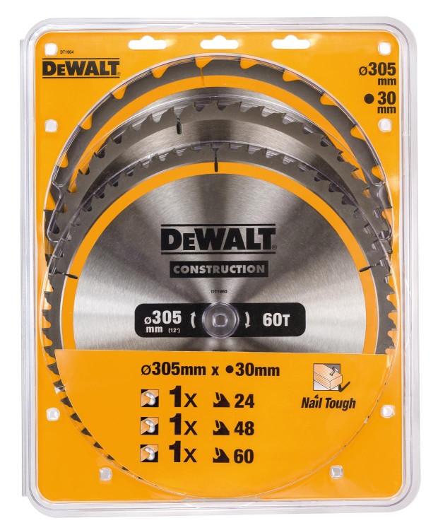 DEWALT Zestaw tarcz do drewna