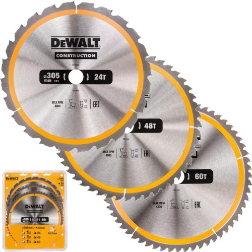 DEWALT DT1964 Tarcze do drewna 305x30mm 3szt