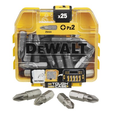 DEWALT DT71521 Zestaw końcówek bitów do wkrętarki Pz2 25szt. Tough Case