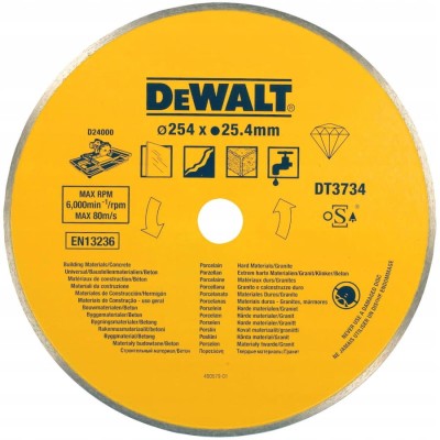 DEWALT DT3734 Tarcza diamentowa do płytek 250mm