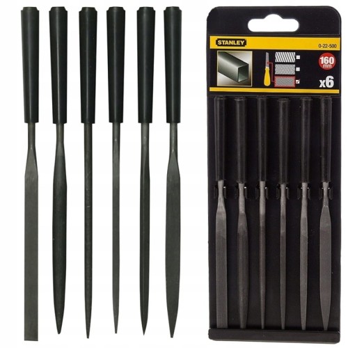 STANLEY 22-500 Zestaw pilników do metalu 6szt 15cm