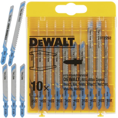DEWALT DT2292 brzeszczot zestaw 10 sztuk do metalu