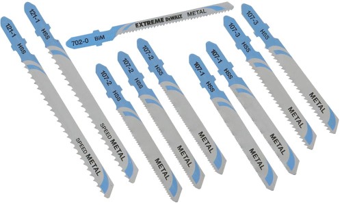 DEWALT brzeszczot zestaw 10 sztuk do metalu