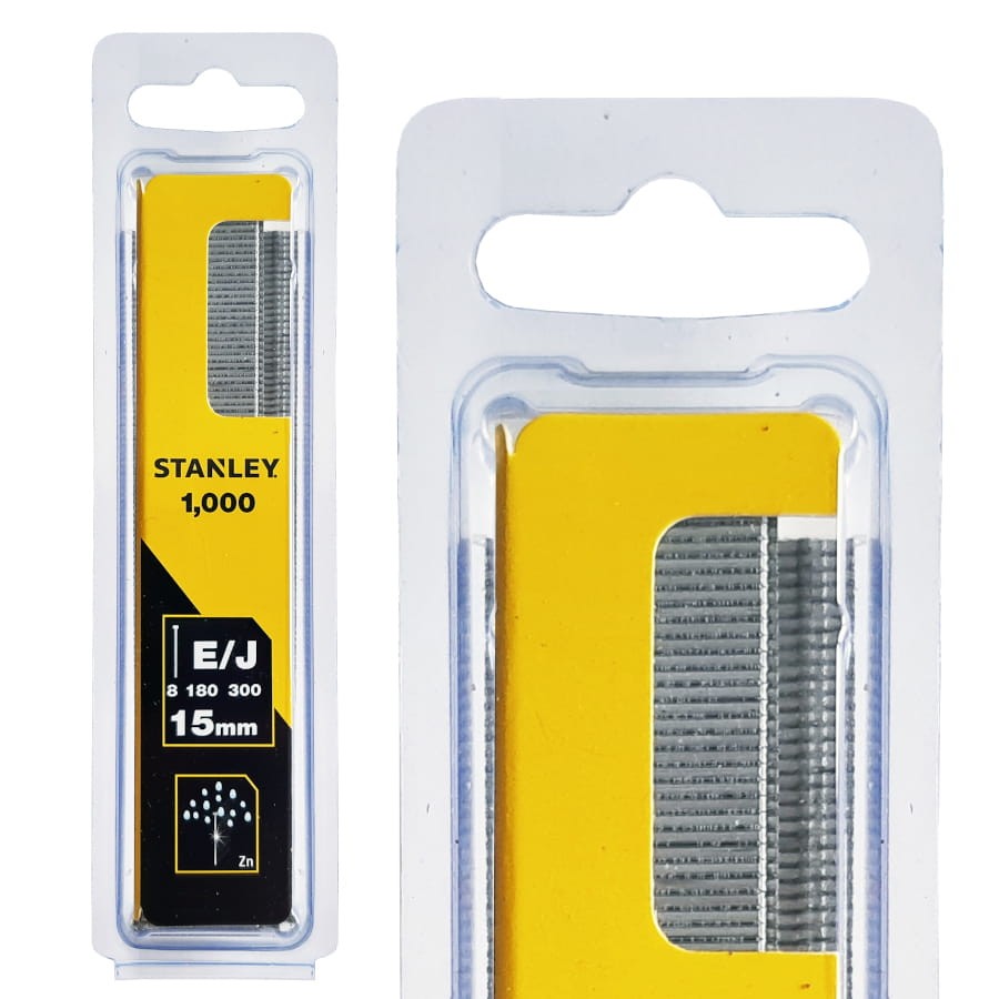 STANLEY 1-SWK-BN0625T Gwoździe E/J 15 mm 1000 sztuk do gwoździarki