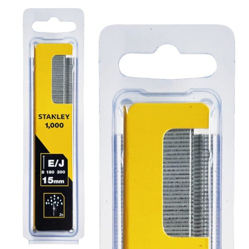STANLEY 1-SWK-BN0625T Gwoździe E/J 15 mm 1000 sztuk do gwoździarki