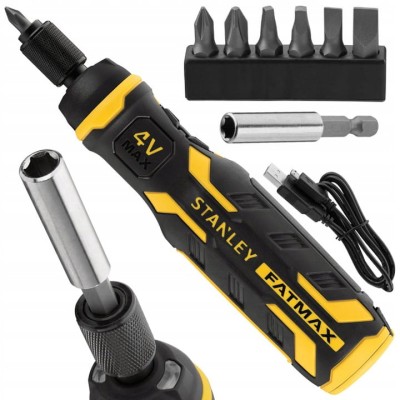 STANLEY FMHT66719 Wkrętak akumulatorowy z bitami i ładowarką 4V 1,5Ah