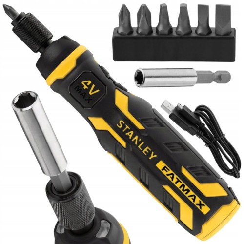 STANLEY FMHT66719 Wkrętak akumulatorowy z bitami i ładowarką 4V 1,5Ah