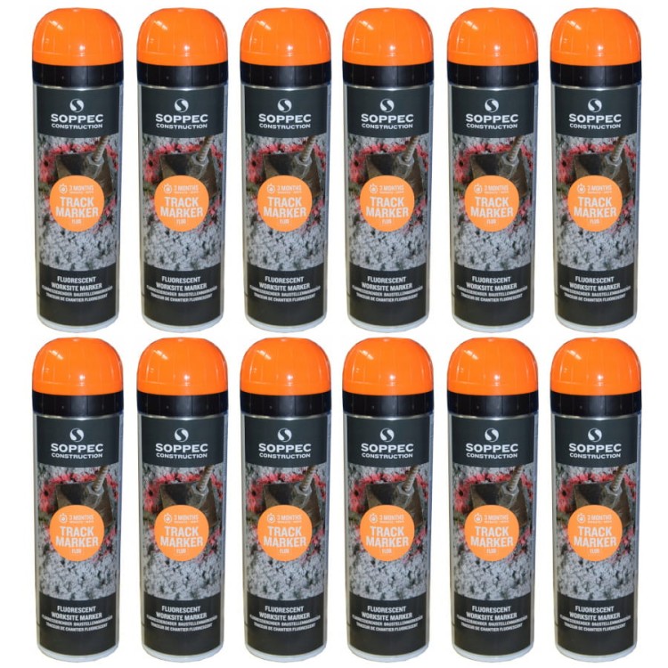 Farba geodezyjna pomarańczowa 500ml 12szt.