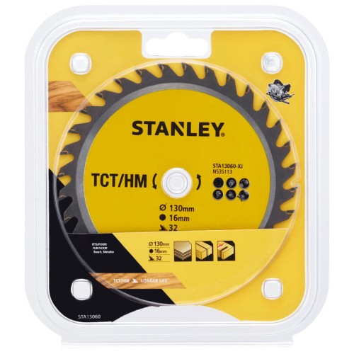 STANLEY STA13060 Piła z węglikiem TCT/HM 130x16mm
