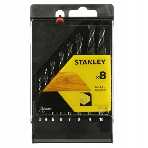 STANLEY STA56006 Wiertła pilotujące do drewna 8szt.