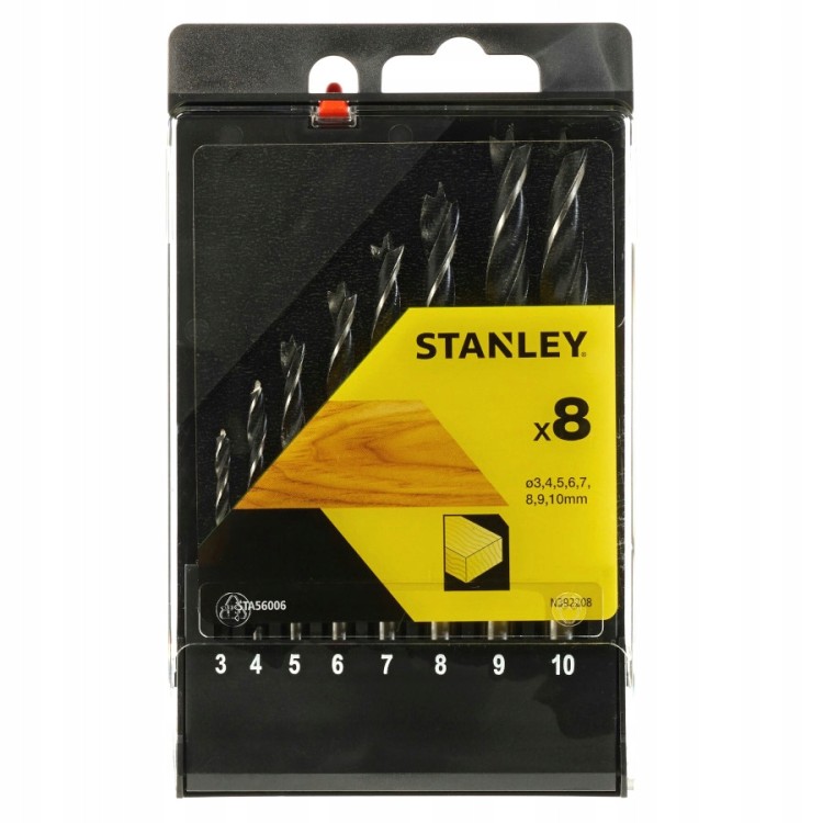 STANLEY STA56006 Wiertła pilotujące do drewna 8szt.