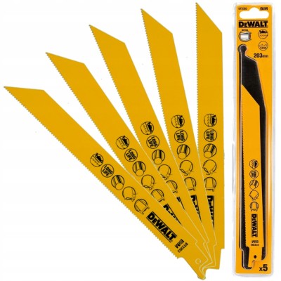 DEWALT DT2353 Brzeszczoty do piły szablastej 203mm 5szt