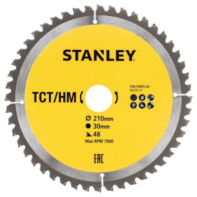 STANLEY STA13045 Tarcza węglik TCT/HM 210x30mm 48z