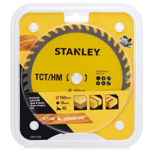 STANLEY STA13105 Tarcza węgliki TCT/HM 160x16mm