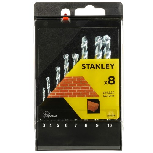 STANLEY STA56040 Zestaw wierteł do betonu 8szt