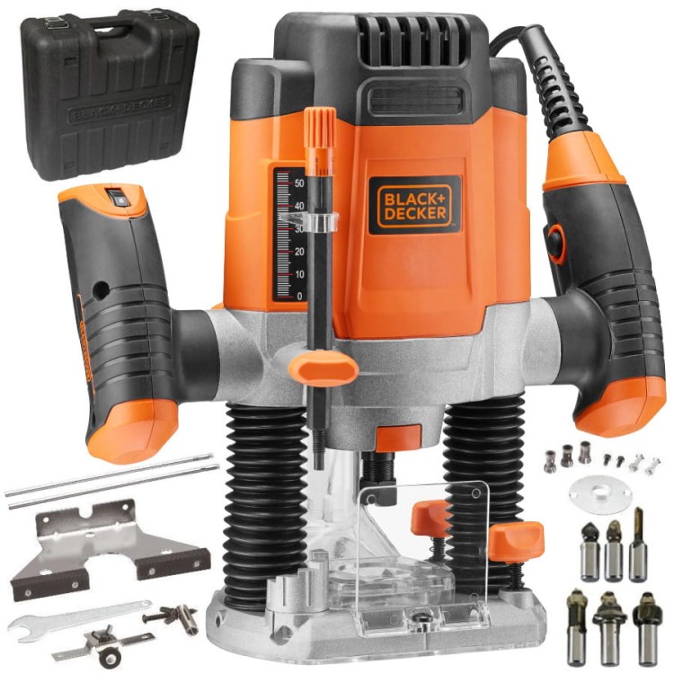 BLACK DECKER Frezarka Górnowrzecionowa KW1200EKA